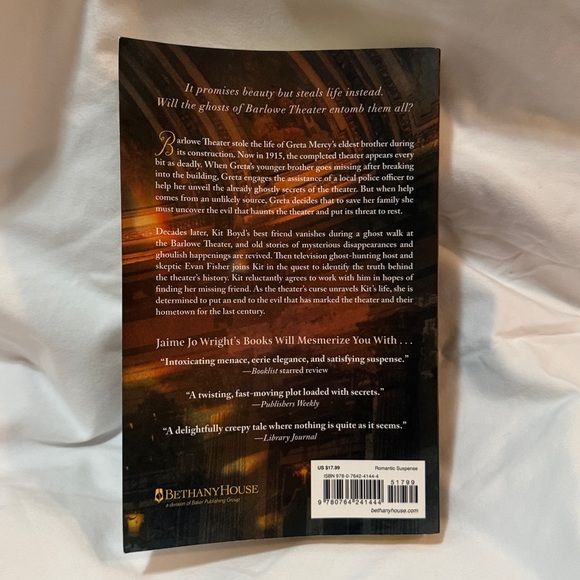 “The Lost Boys of Barlowe Theater” Paperback book by Jaime Jo Wright - Picture 3 of 10